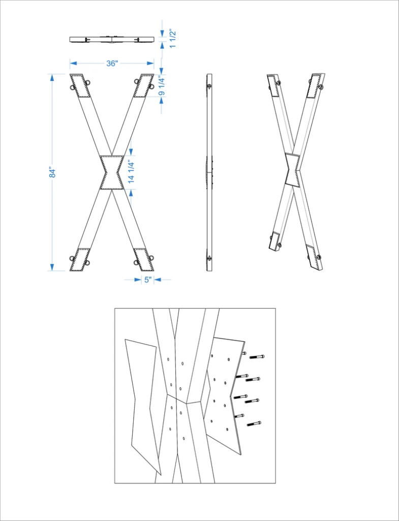 DIY bdsm cross plans