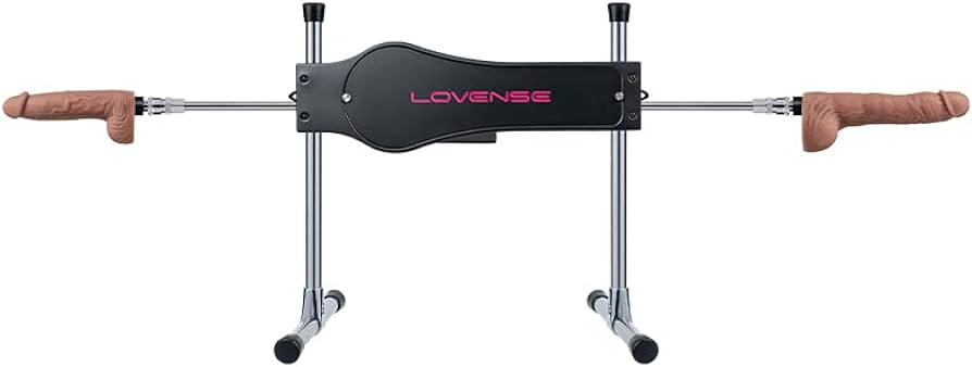 Lovense sex machine with duel end dildos