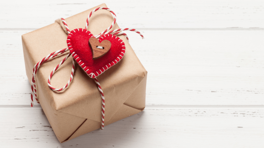 wrapped romantic gift