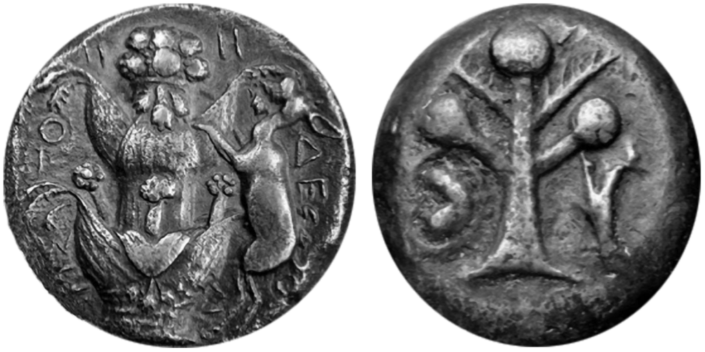 Ancient Silphium coin