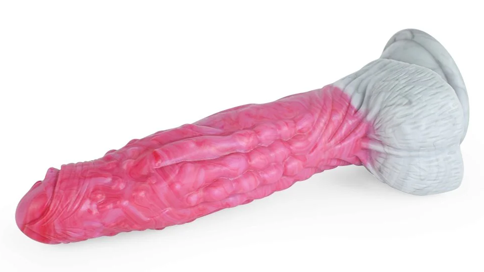 pink silicone monster dildo