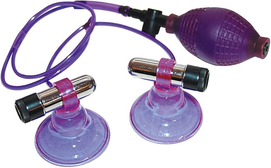 manual nipple suction cups, vibrating nipple toys, nipple suction devices, nipple clamps vs. suckers